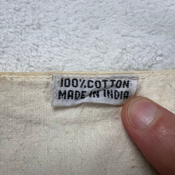 Embroidered Elephant Vintage Vest Women's size Medium-Large India Art Nature AOP - Picture 2 of 6